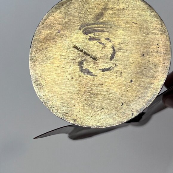 Brass and Copper Angel Candle Holder 6" Christian VTG 70's Taper Candlestick - Picture 9 of 13